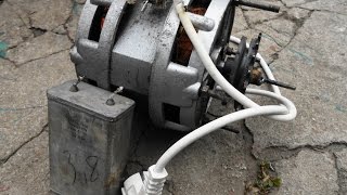 Как подключить двигатель от старой стиральной машины через конденсатор или без него