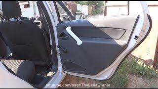 Lada Granta - установка динамиков в задние двери.