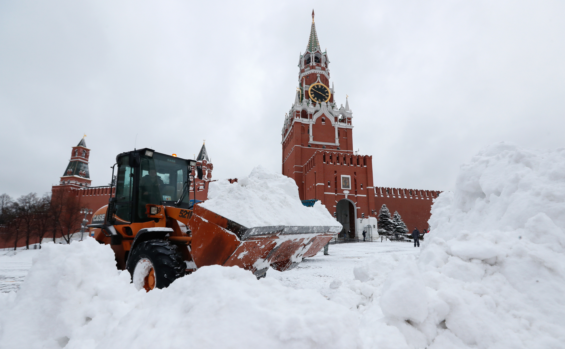 москва снег